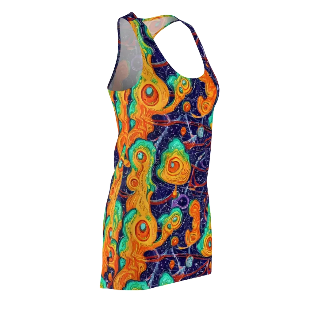 Flame And Frequency on Racerback Dress — Front Side