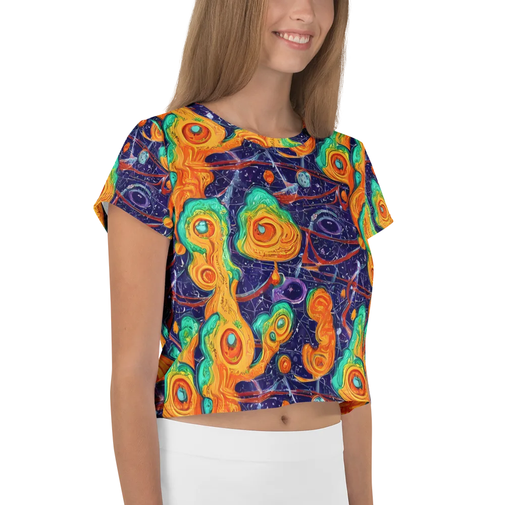 Flame And Frequency on Crop Tee — Right