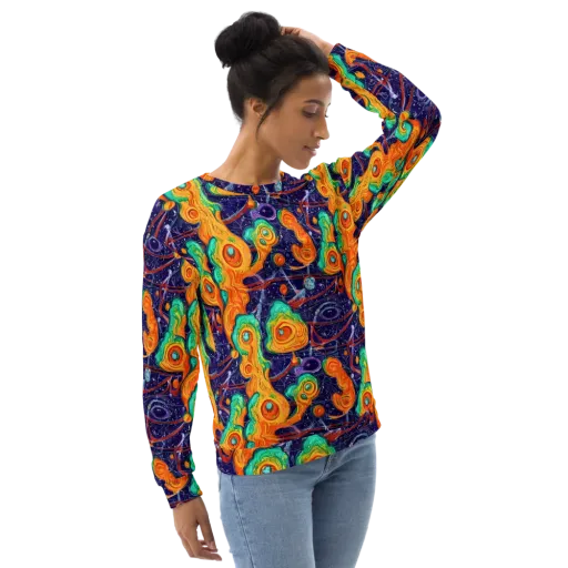 Flame And Frequency on a Sweatshirt