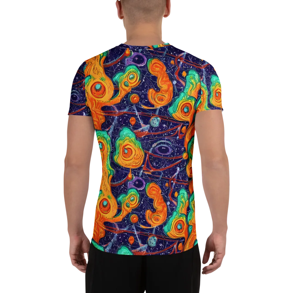 Flame And Frequency on Men's Athletic T-Shirt — Back