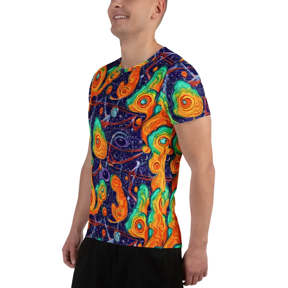 Flame And Frequency on Men's Athletic T-Shirt — Left