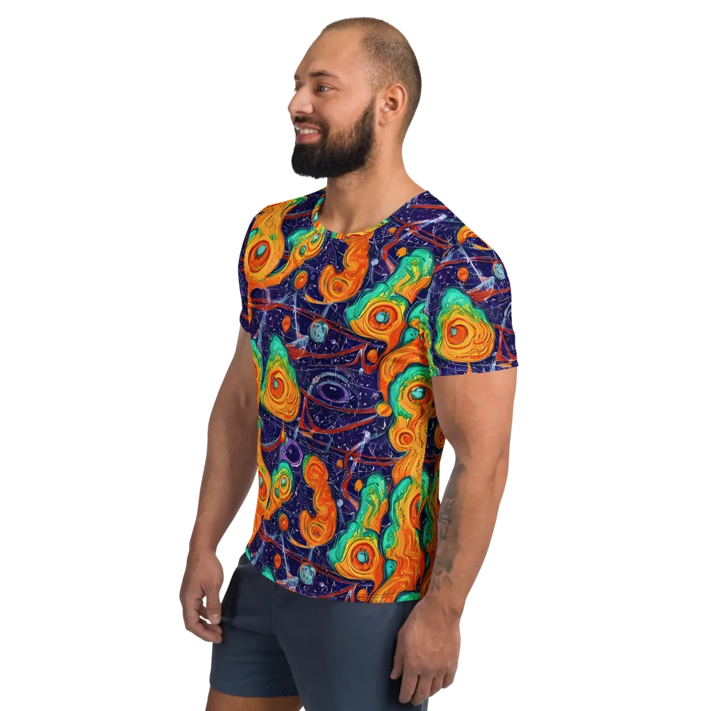 Flame And Frequency on Men's Athletic T-Shirt — Left