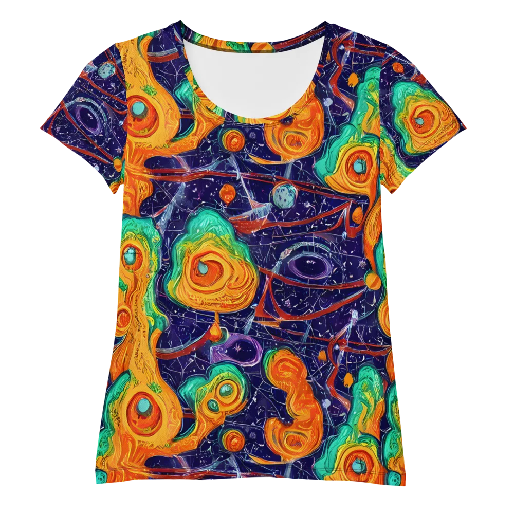 Flame And Frequency on Women's Athletic T-Shirt — Front