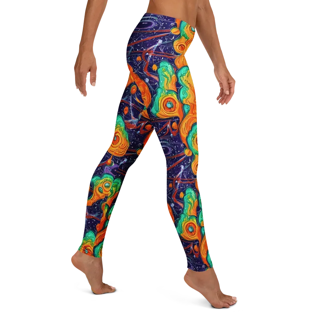 Flame And Frequency on Leggings — Right