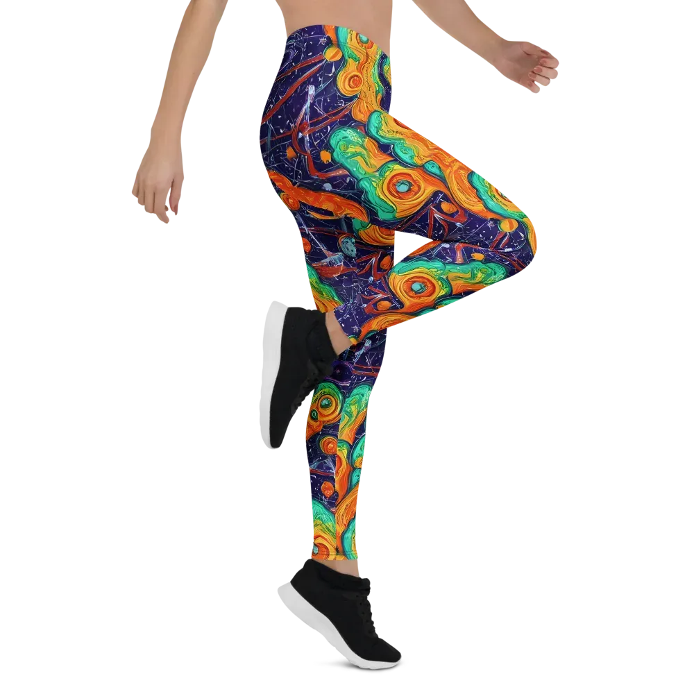 Flame And Frequency on Leggings — Right