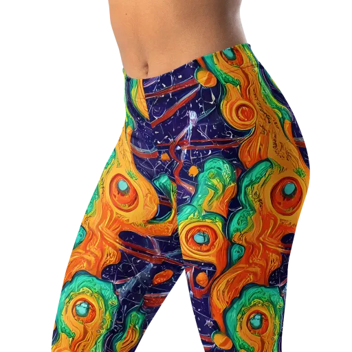 Flame And Frequency on a Leggings