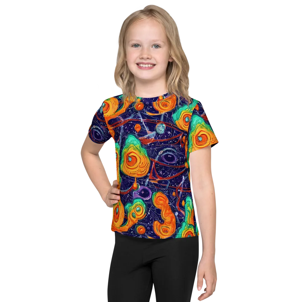 Flame And Frequency on Kids Crew Neck T-Shirt — Front