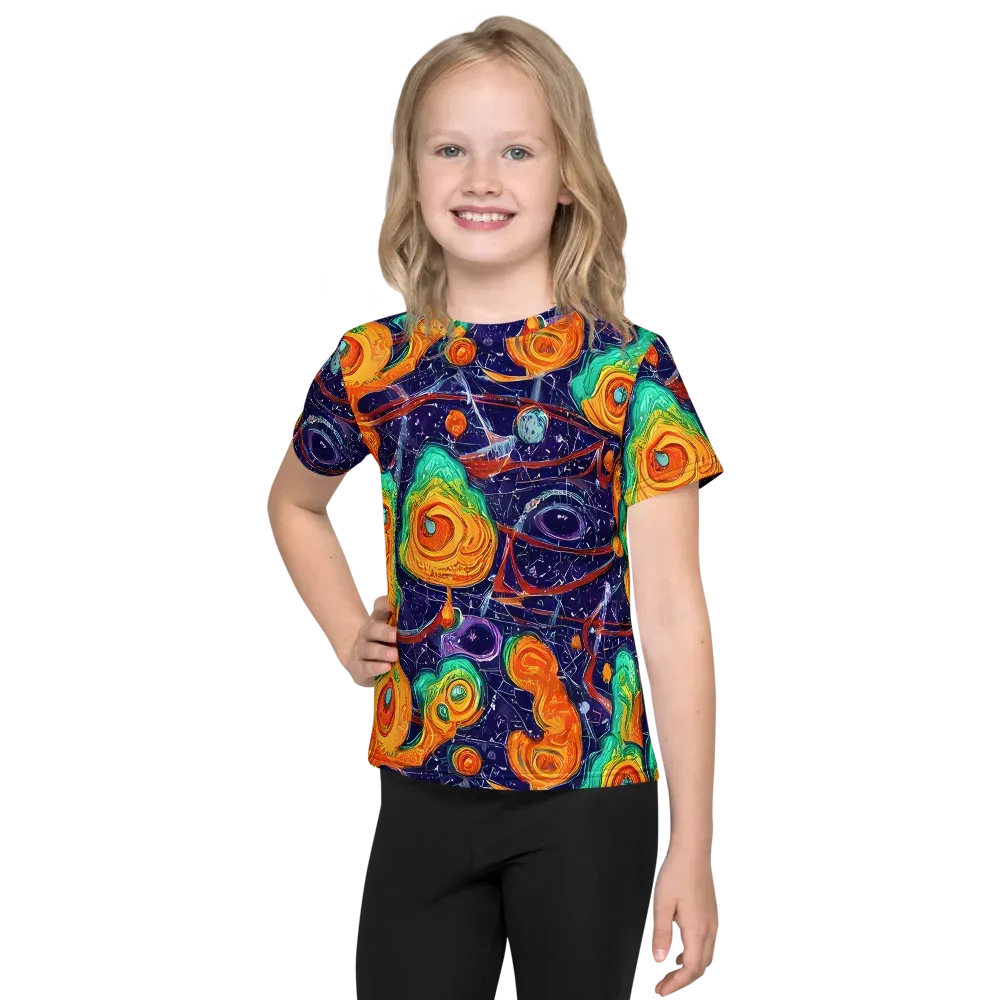 Flame And Frequency on Kids Crew Neck T-Shirt — Front