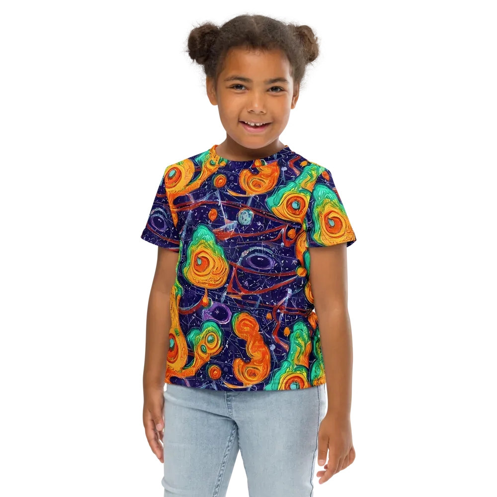 Flame And Frequency on Kids Crew Neck T-Shirt — Front