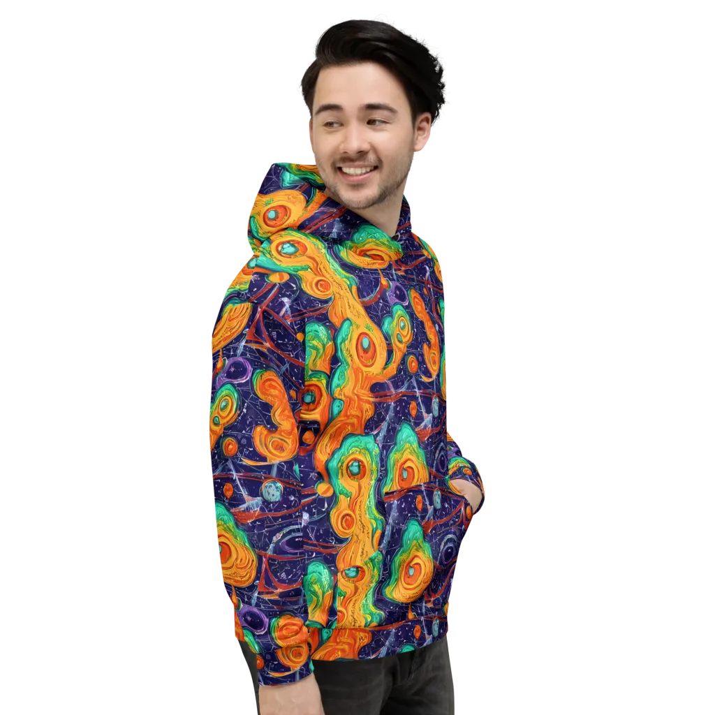 Flame And Frequency on Hoodie — Right
