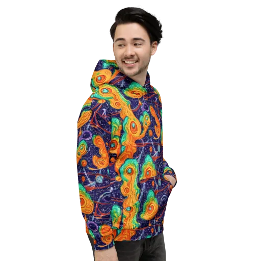 Flame And Frequency on a Hoodie