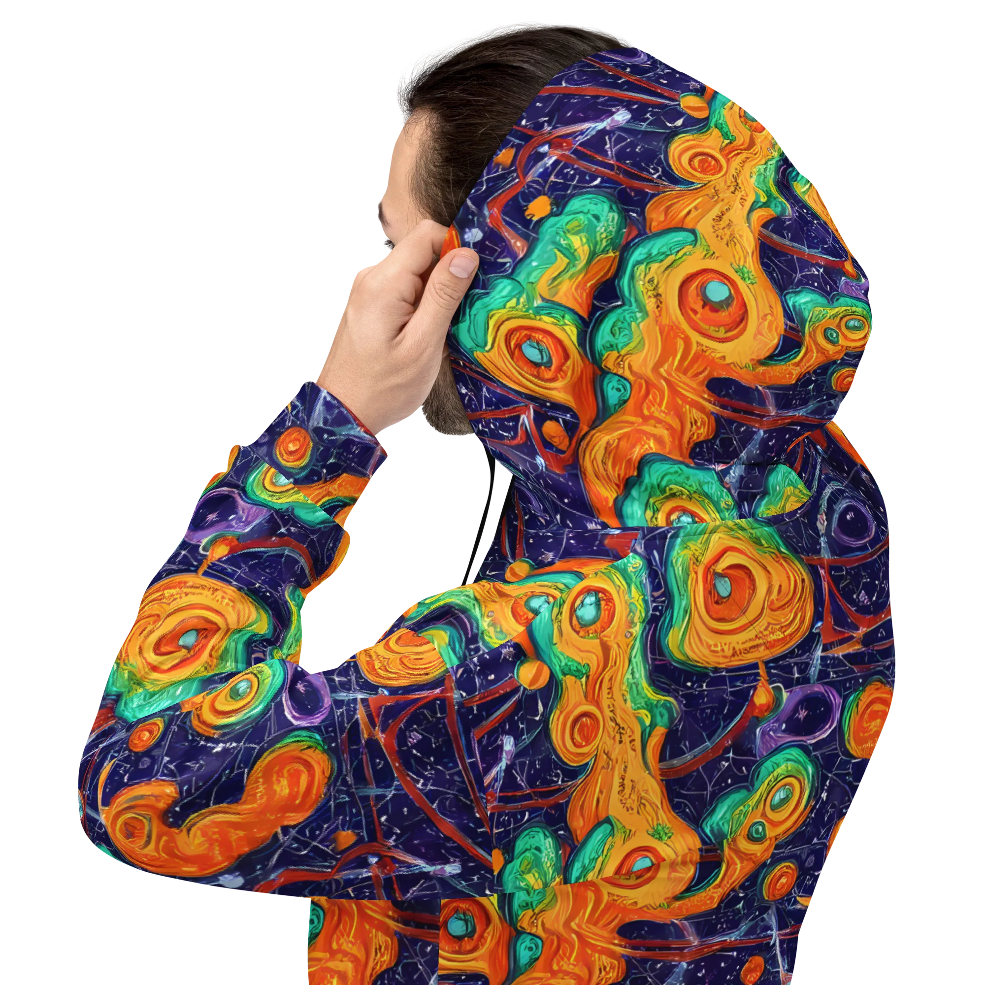 Flame And Frequency on Hoodie — Back
