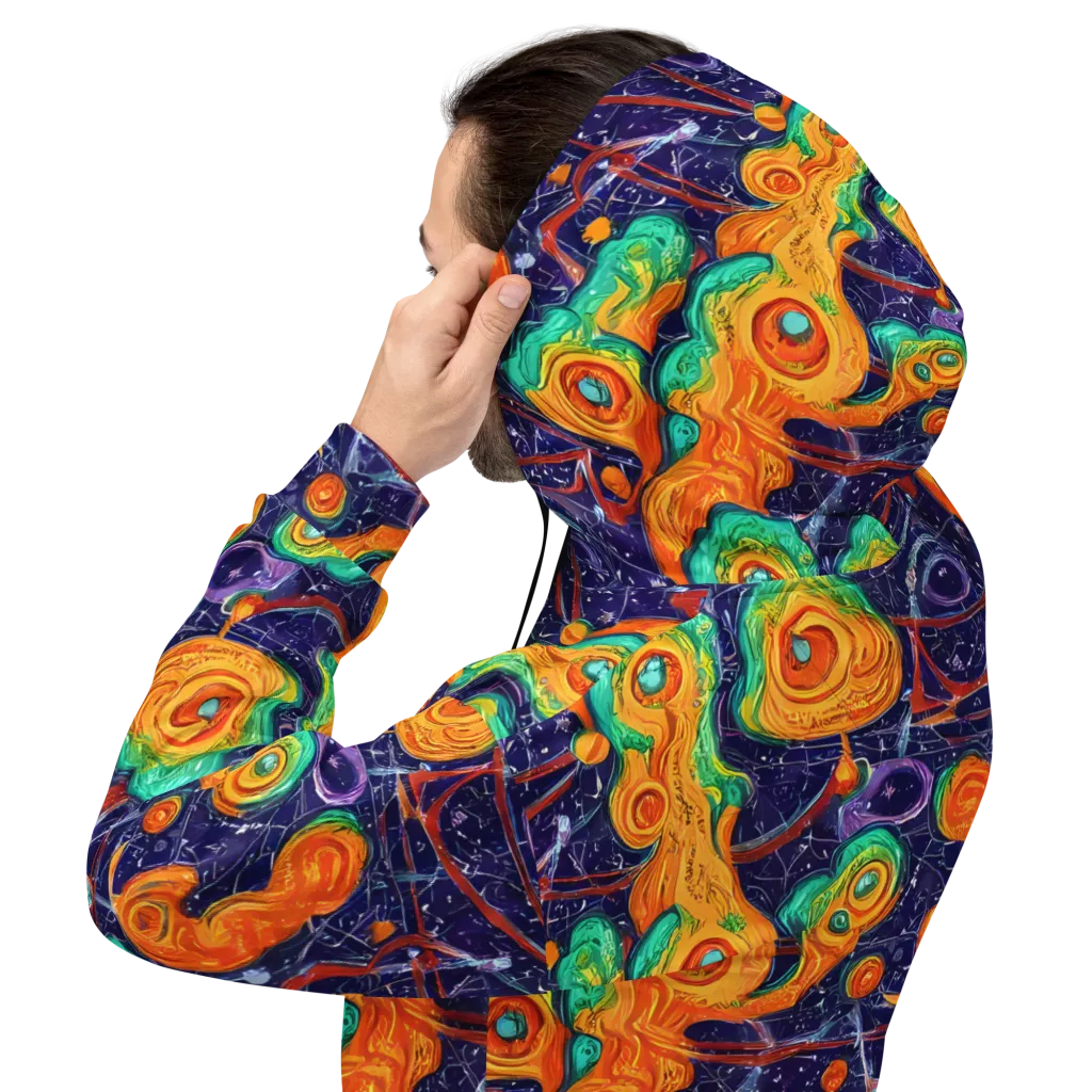 Flame And Frequency on Hoodie — Back