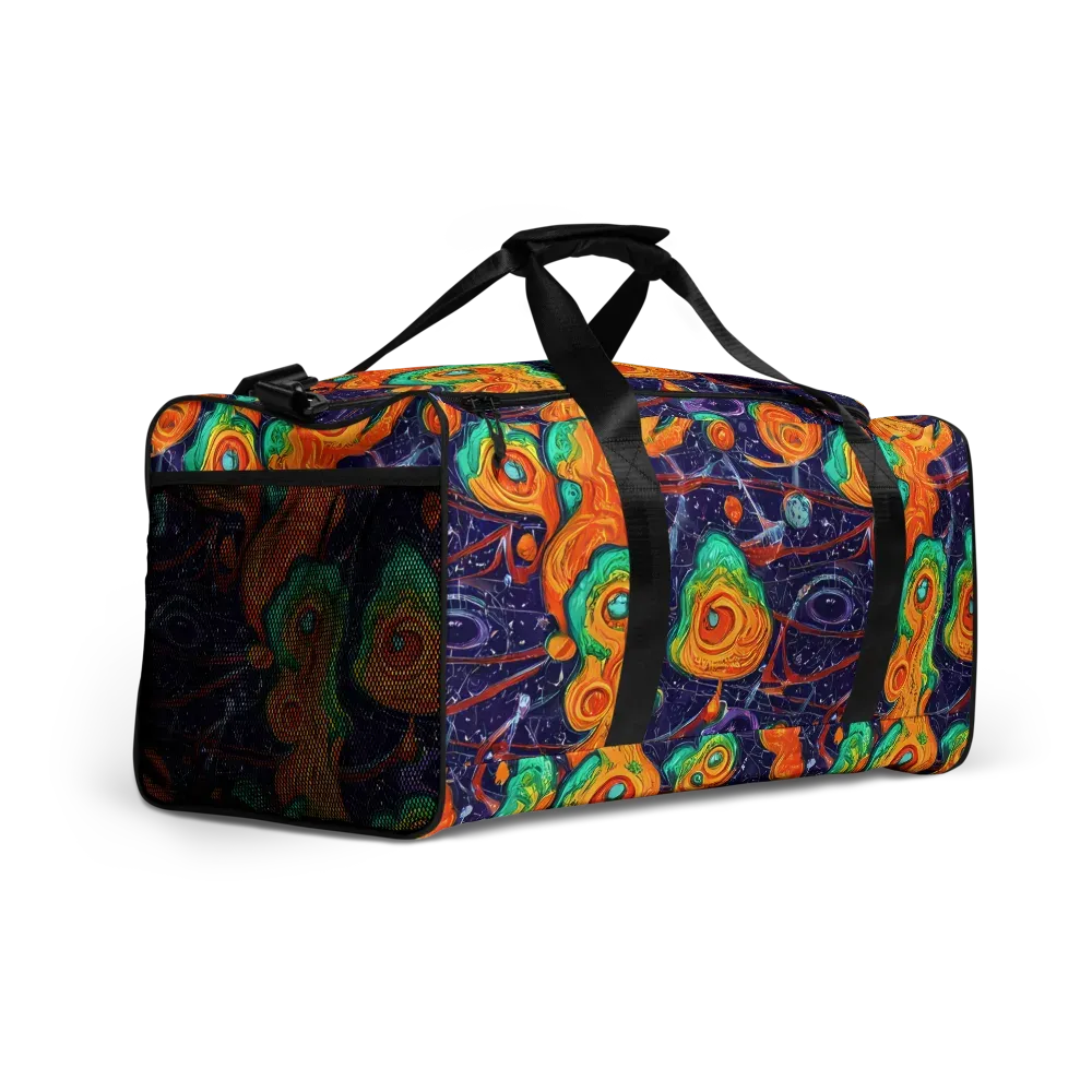 Flame And Frequency on Duffle Bag — Right Front