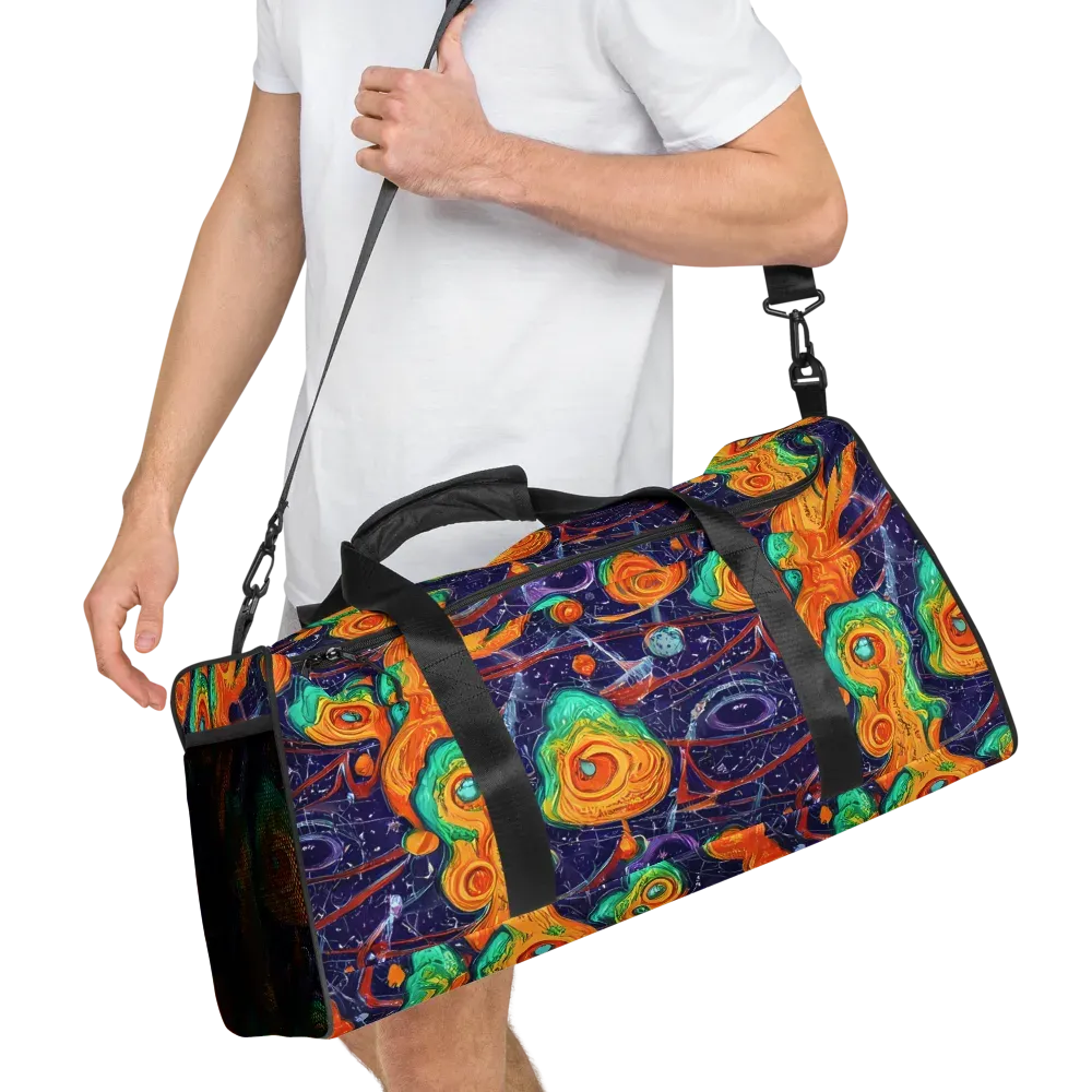 Flame And Frequency on Duffle Bag — Right Front