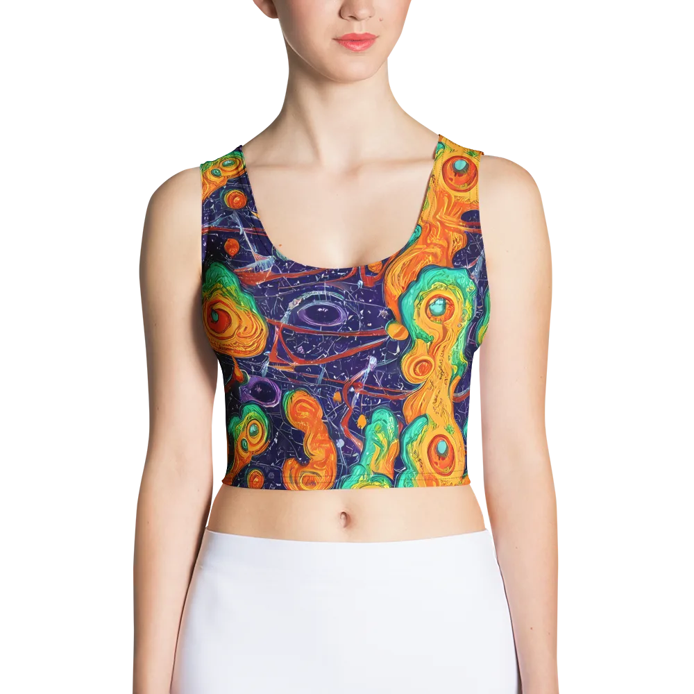 Flame And Frequency on Crop Top — Front