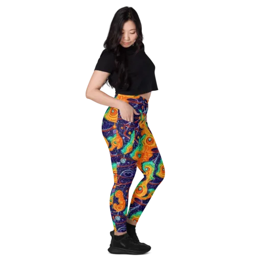 Flame And Frequency on a Leggings with Pockets