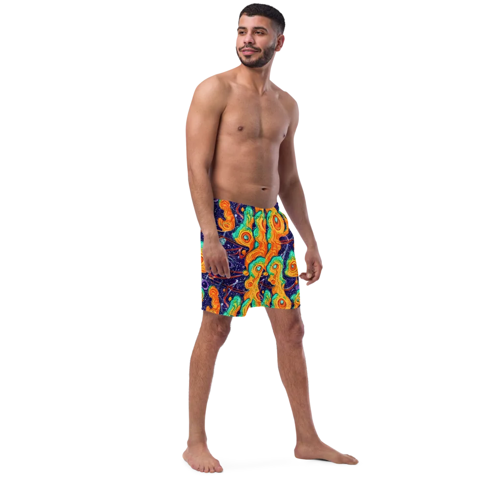Flame And Frequency on Swim Trunks — Right Front