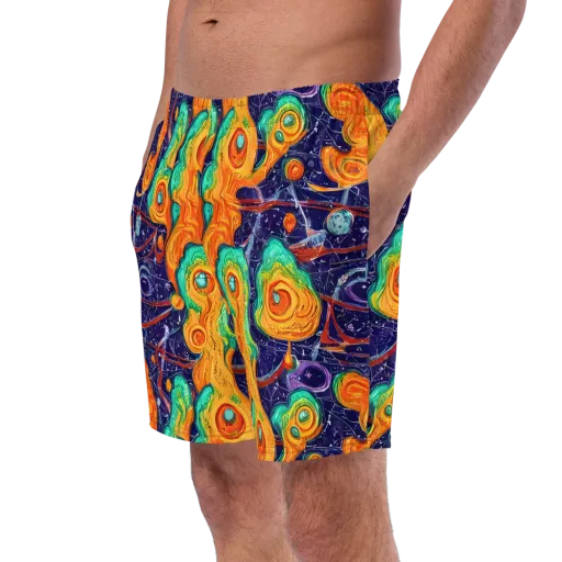 Flame And Frequency on a Swim Trunks