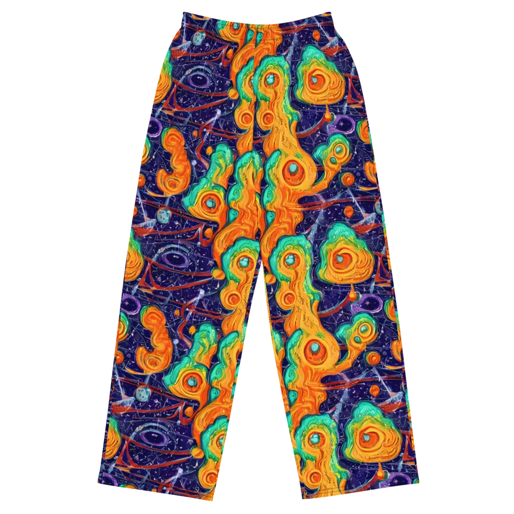 Flame And Frequency on Wide-Leg Pants — Front