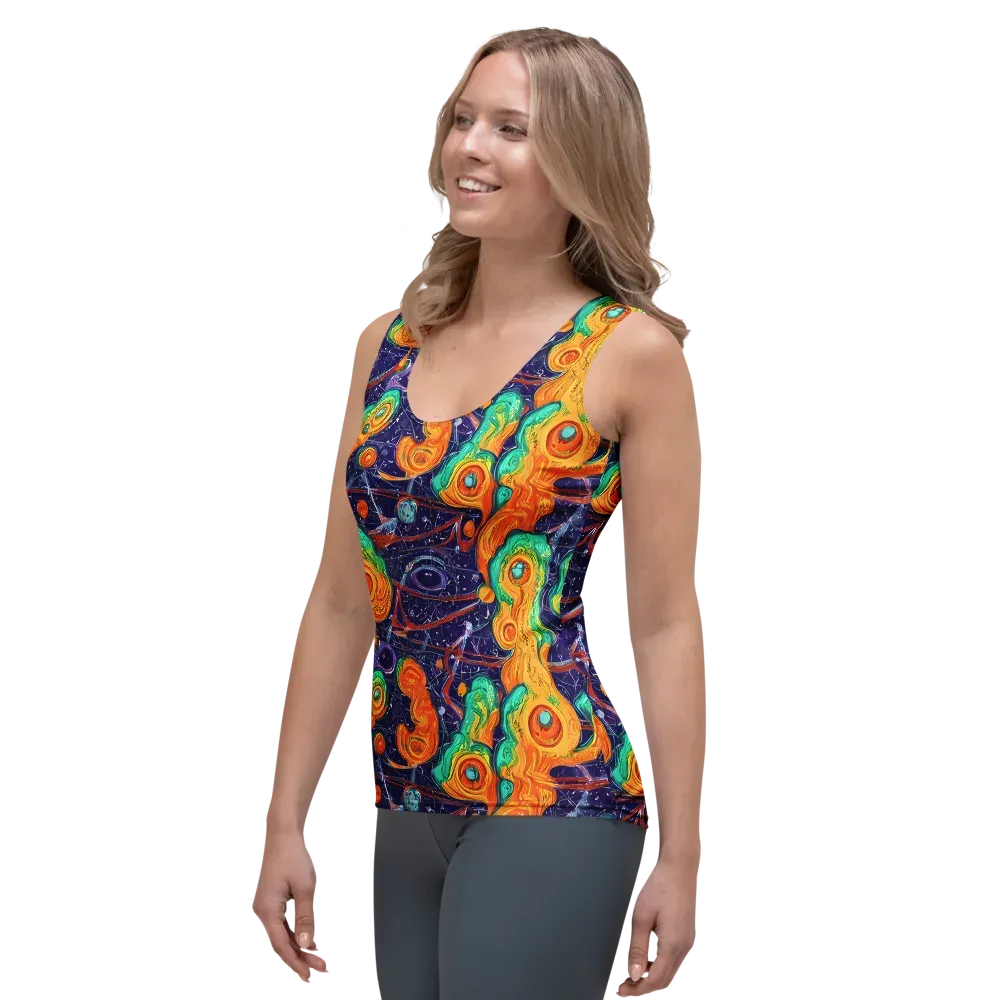 Flame And Frequency on Women's Tank Top — Left Front