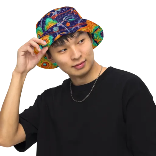 Flame And Frequency on a Reversible Bucket Hat
