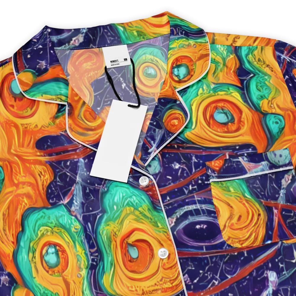 Flame And Frequency on Women's Short Sleeve Pajama Top — Product details