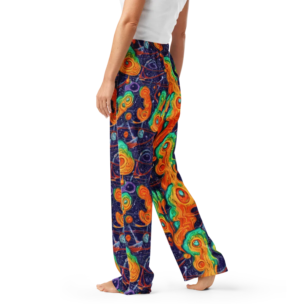 Flame And Frequency on Women's Pajama Pants — Left