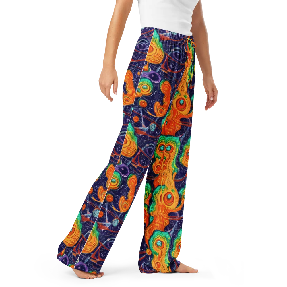 Flame And Frequency on Women's Pajama Pants — Right Front