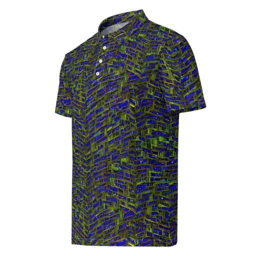 Blue Machine on a Men's Slim Fit Polo Shirt