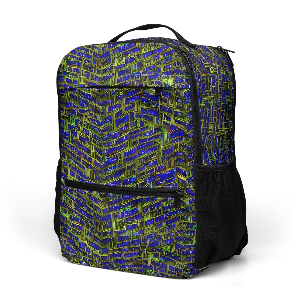 Blue Machine on Utility Backpack — Left Front