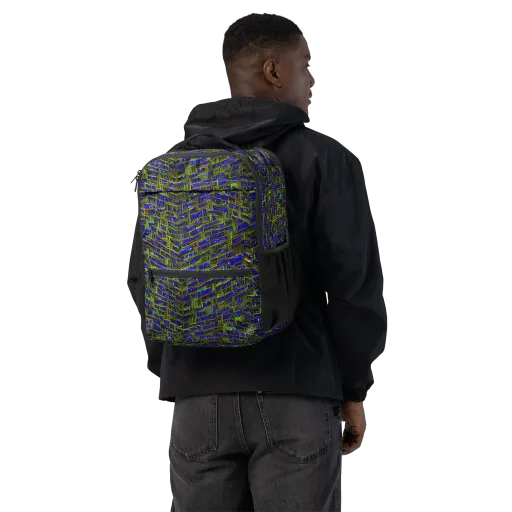 Blue Machine on a Utility Backpack
