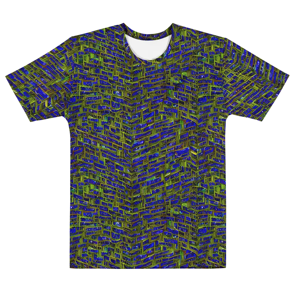 Blue Machine on Men's Cotton Crew Neck T-Shirt — Front