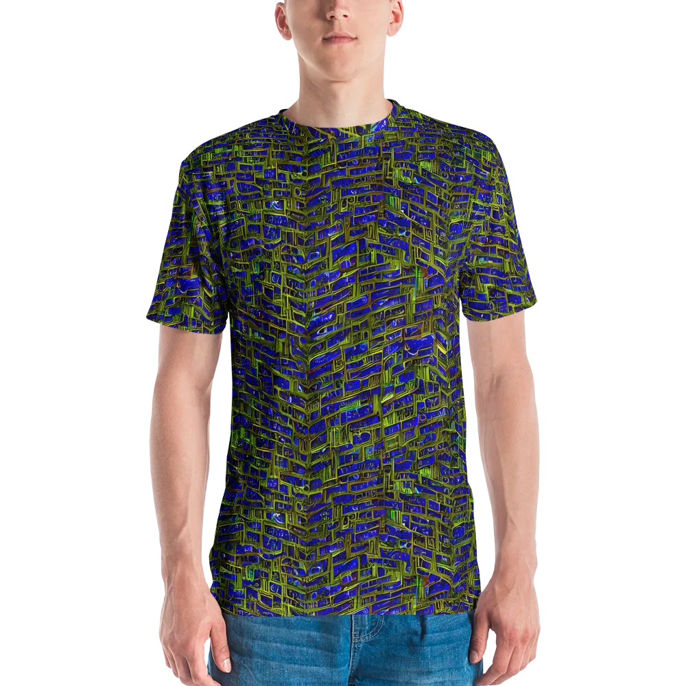 Blue Machine on Men's Crew Neck T-Shirt — Front