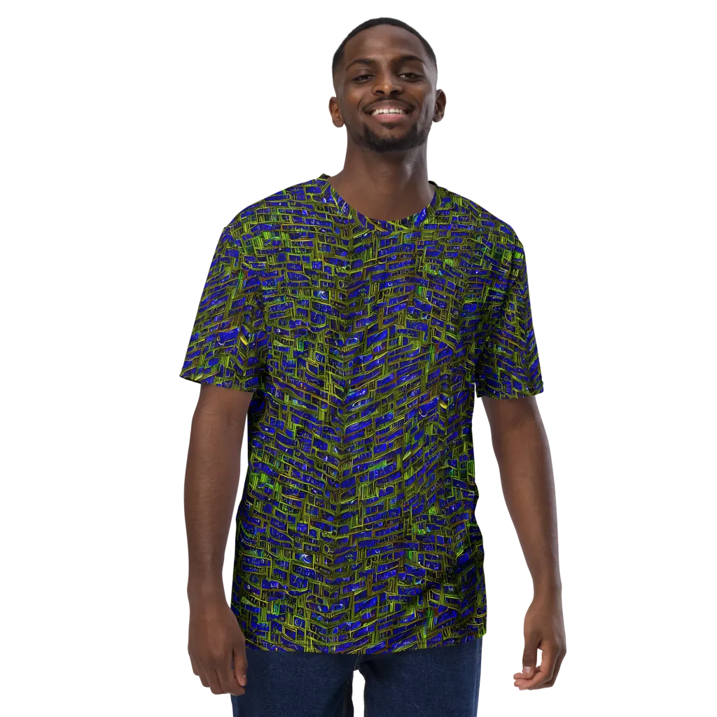 Blue Machine on Men's Crew Neck T-Shirt — Front