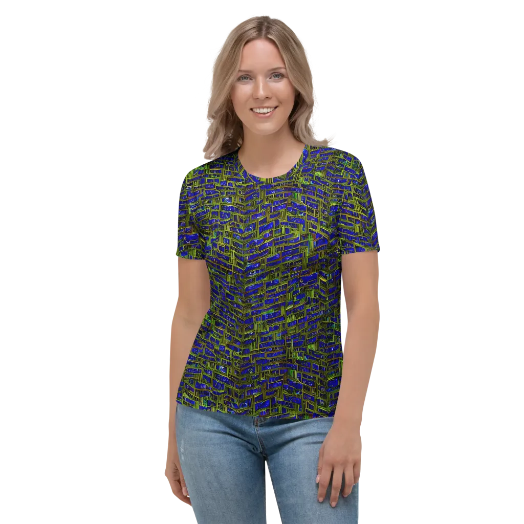 Blue Machine on Women's Crew Neck T-Shirt — Front