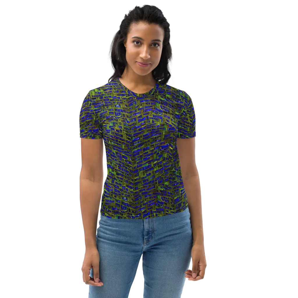 Blue Machine on Women's Crew Neck T-Shirt — Front