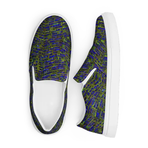 Blue Machine on a Men's Slip-On Canvas Shoes