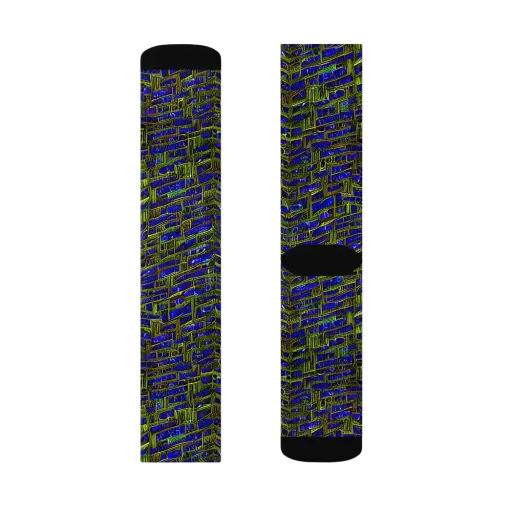 Blue Machine on a Socks