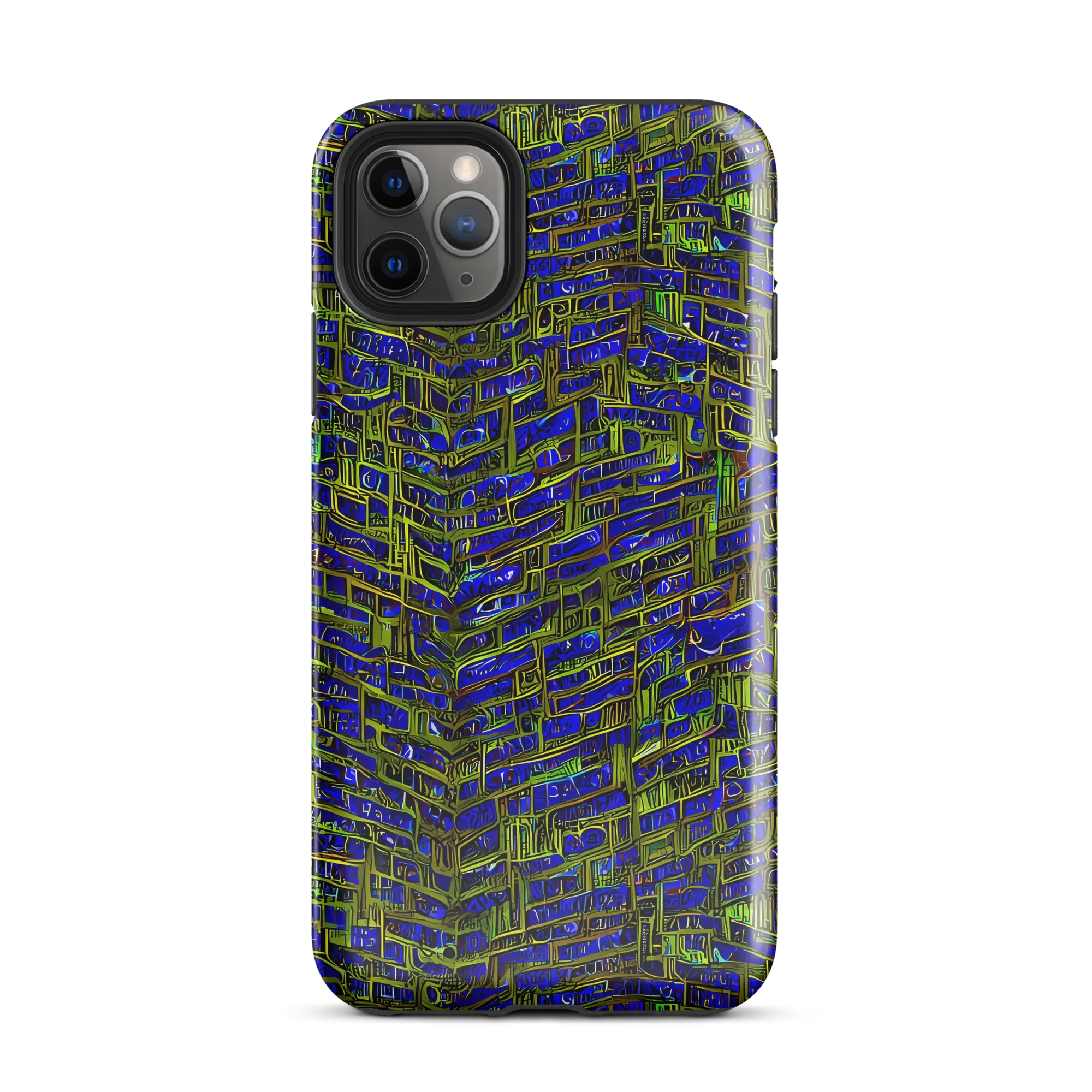 Blue Machine on Tough Case for iPhone® — Front