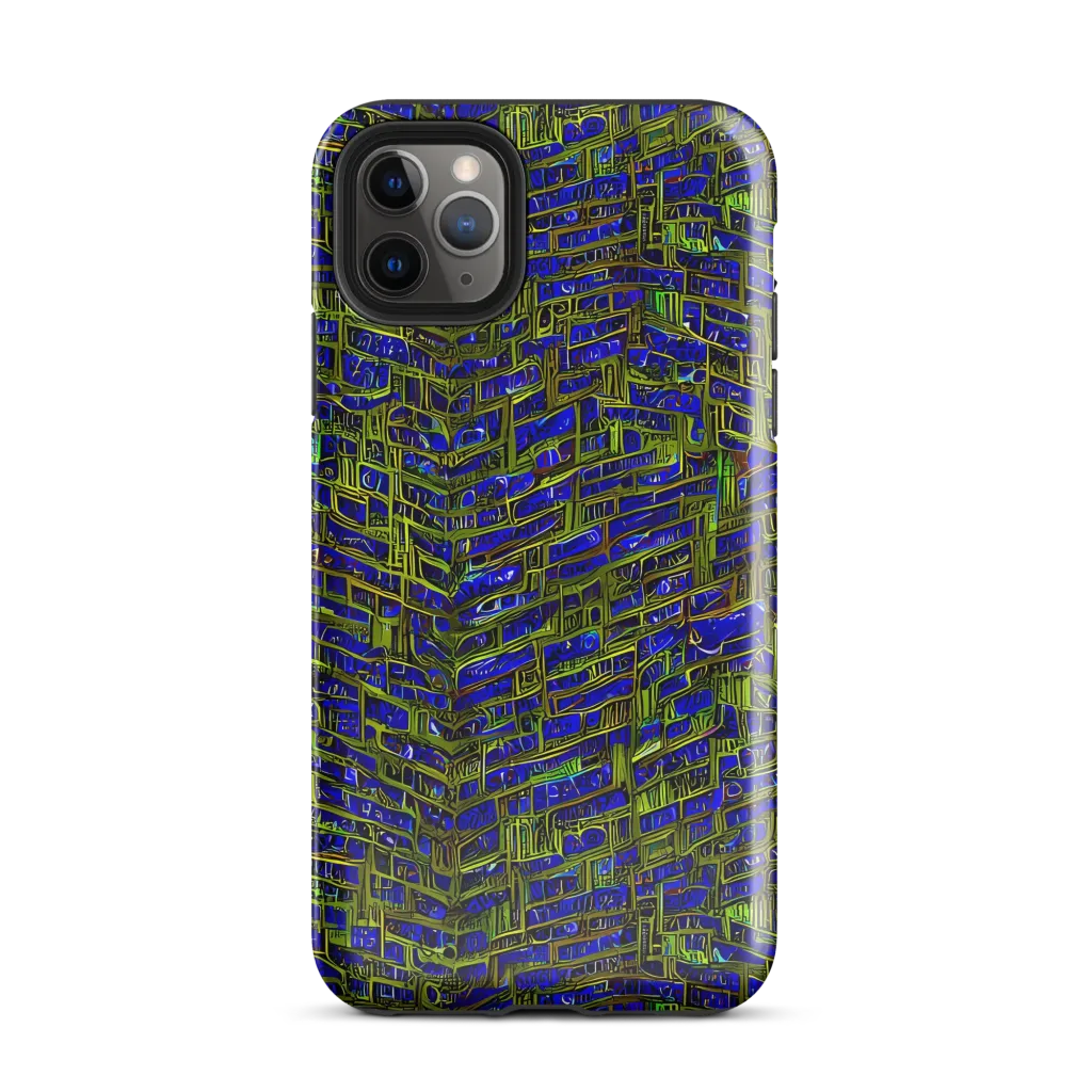 Blue Machine on Tough Case for iPhone® — Front