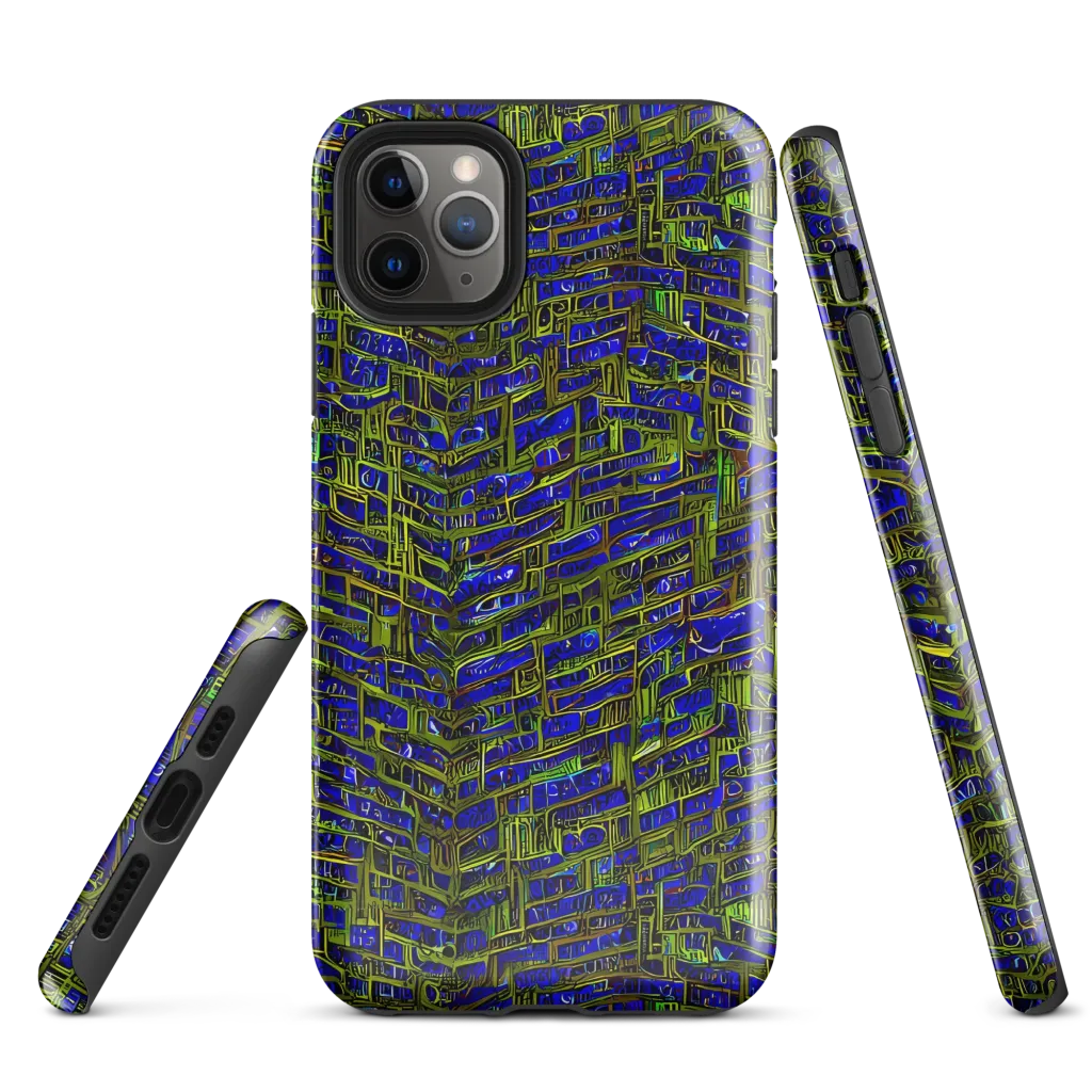 Blue Machine on Tough Case for iPhone® — Front