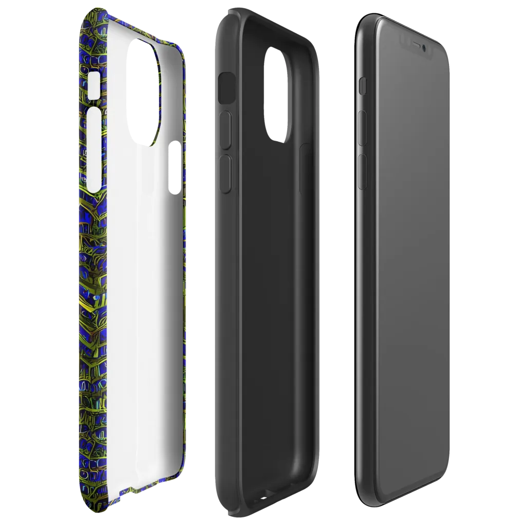 Blue Machine on Tough Case for iPhone® — Right