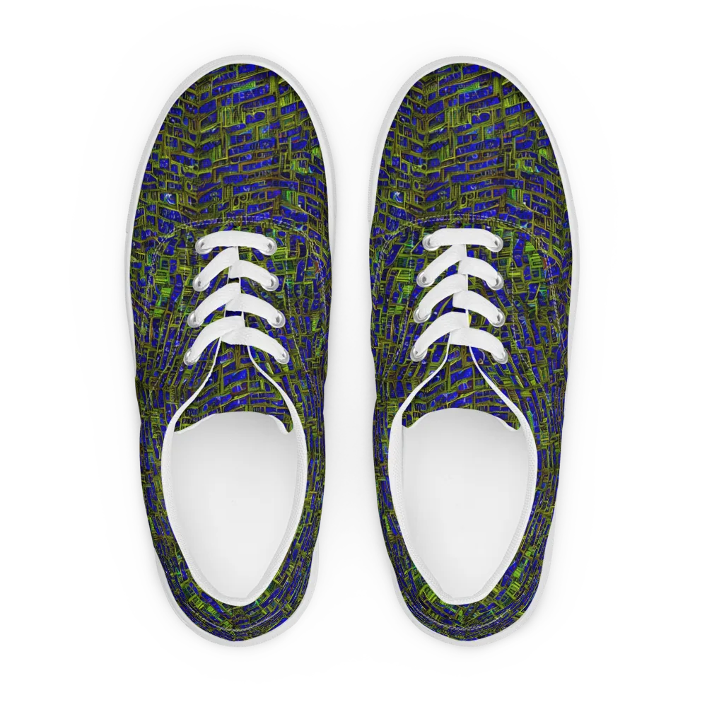 Blue Machine on Men's Lace-Up Canvas Shoes — Front