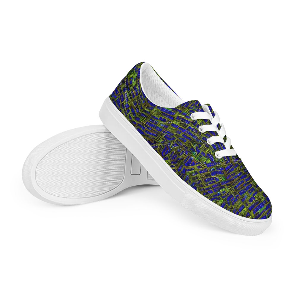 Blue Machine on Men's Lace-Up Canvas Shoes — Right Front