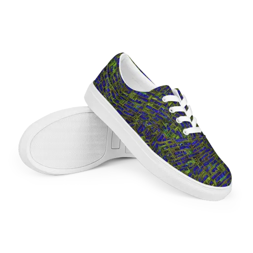 Blue Machine on a Men's Lace-Up Canvas Shoes