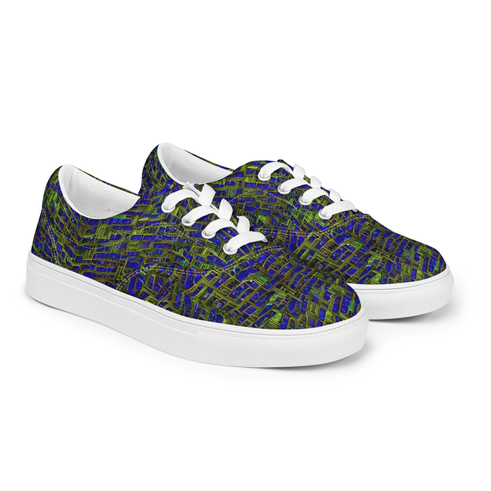 Blue Machine on Men's Lace-Up Canvas Shoes — Right Front