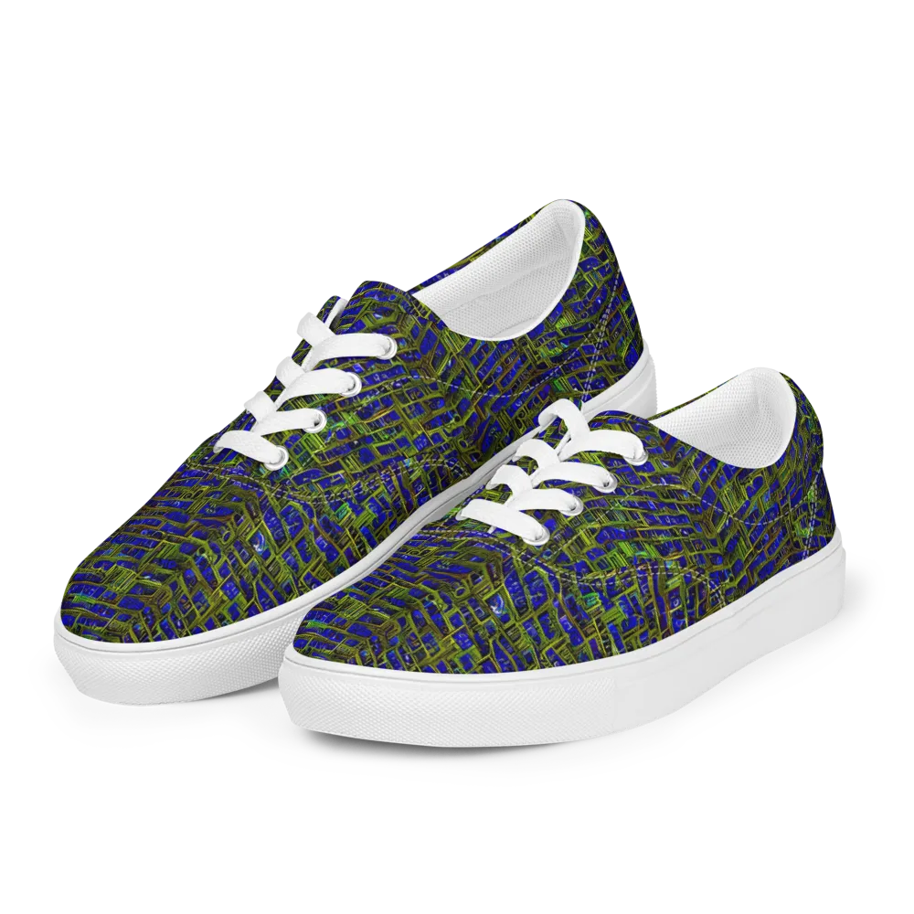 Blue Machine on Men's Lace-Up Canvas Shoes — Left Front