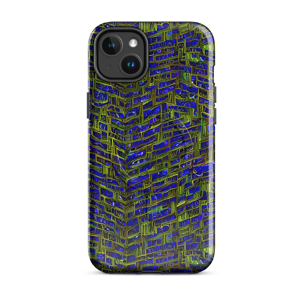 Blue Machine on MagSafe Tough Case for iPhone® — Front