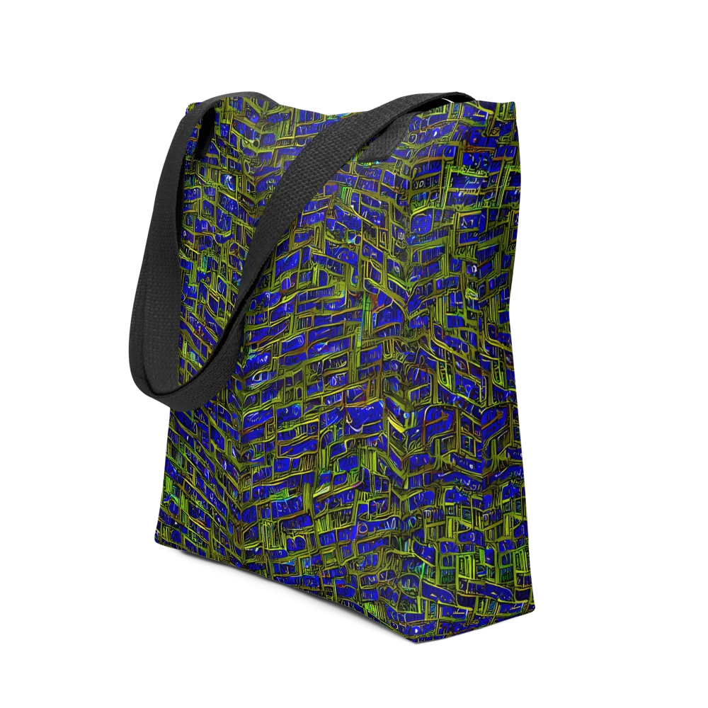 Blue Machine on Tote Bag — Front